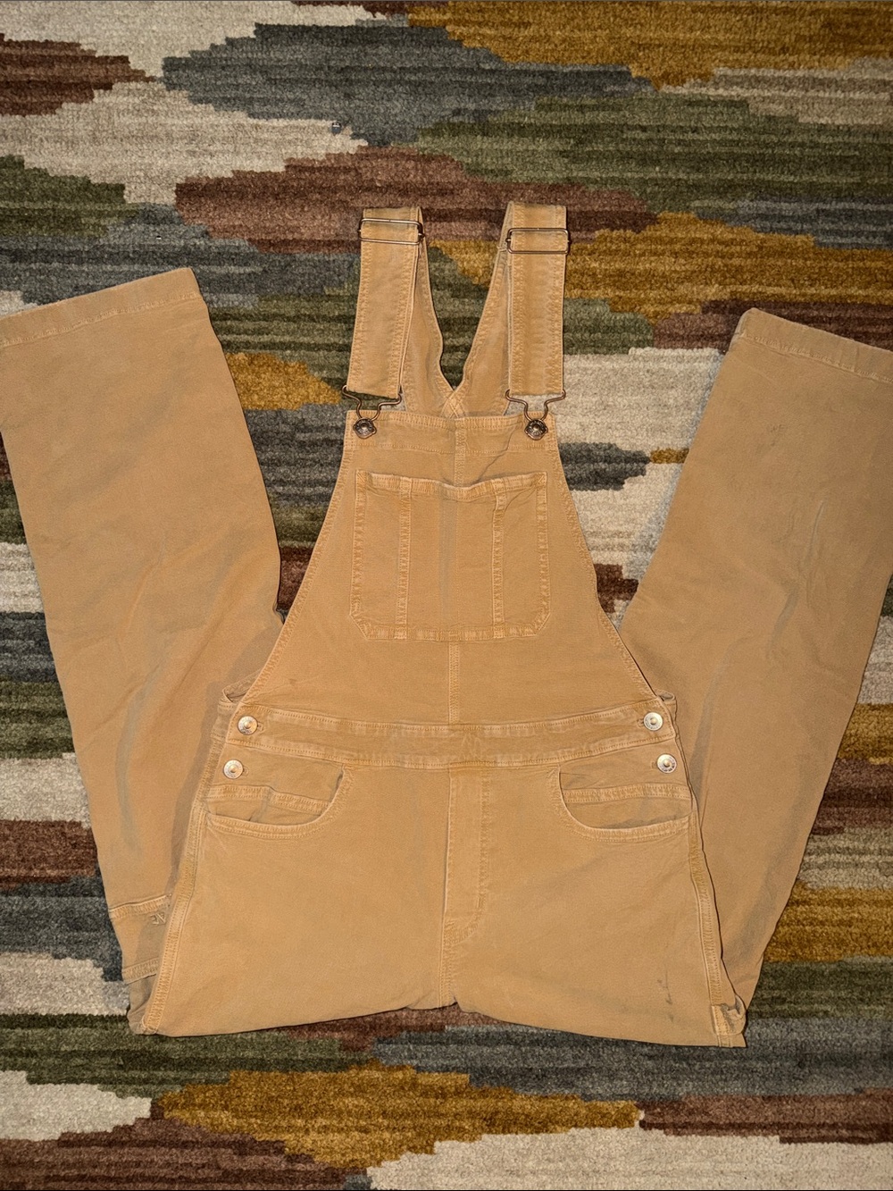American Eagle Outfitters Khaki Overalls
